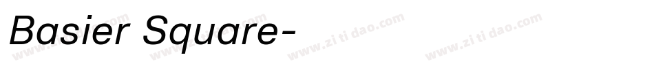 Basier Square字体转换